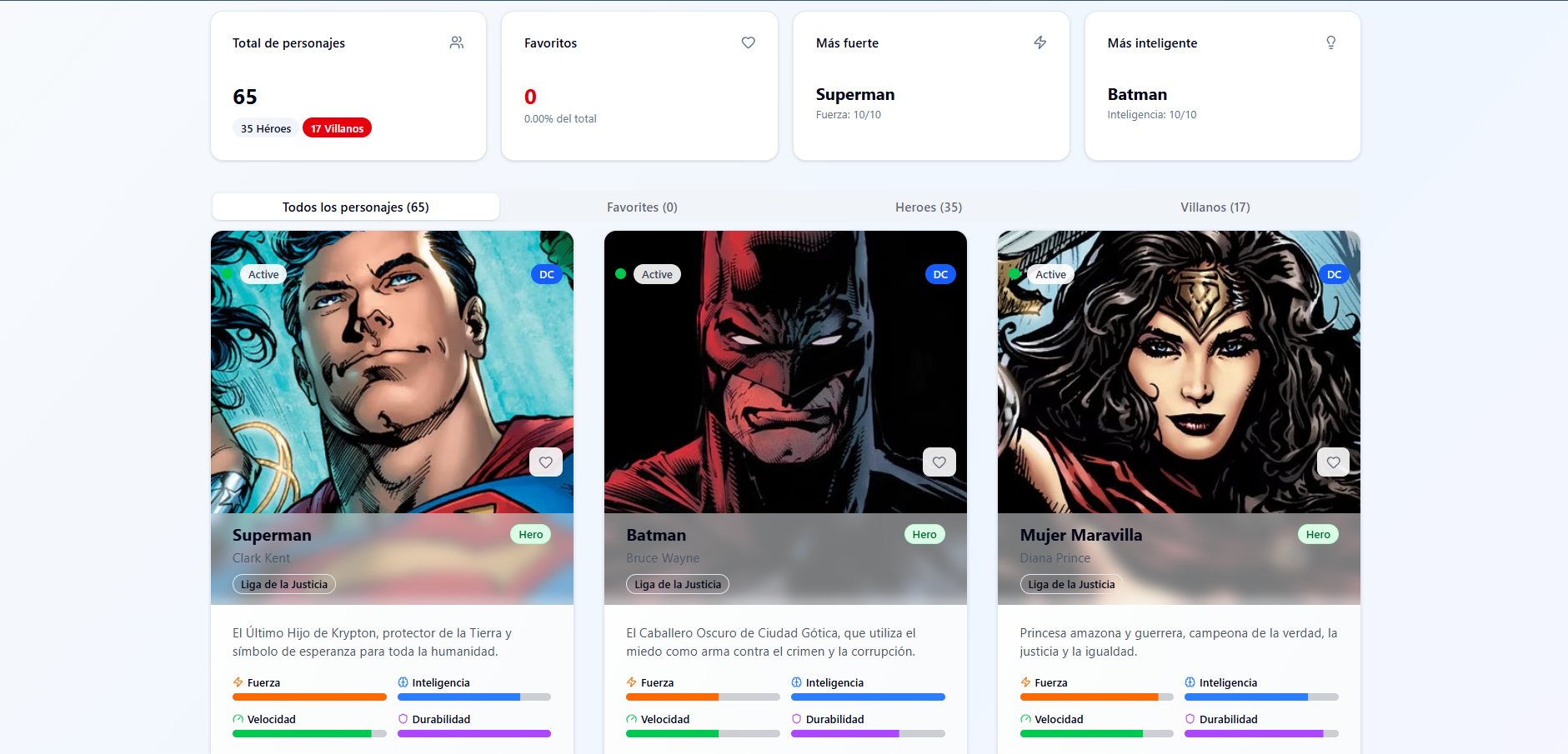 Screenshot Project Universo Superheroes